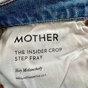 MOTHER The Insider Crop Step Fray in Holy Melancholy